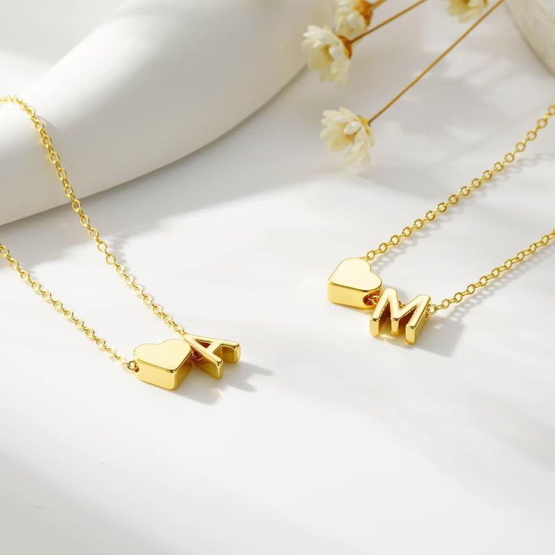 Heart Initial Bracelet